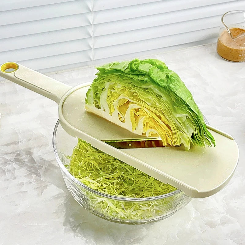 Vegetable Cutter Cabbage Grater, Onions Cucumbers Potatoes Cabbage Scraping for Salad Cutting, Slicing and Shredding KitchenTool