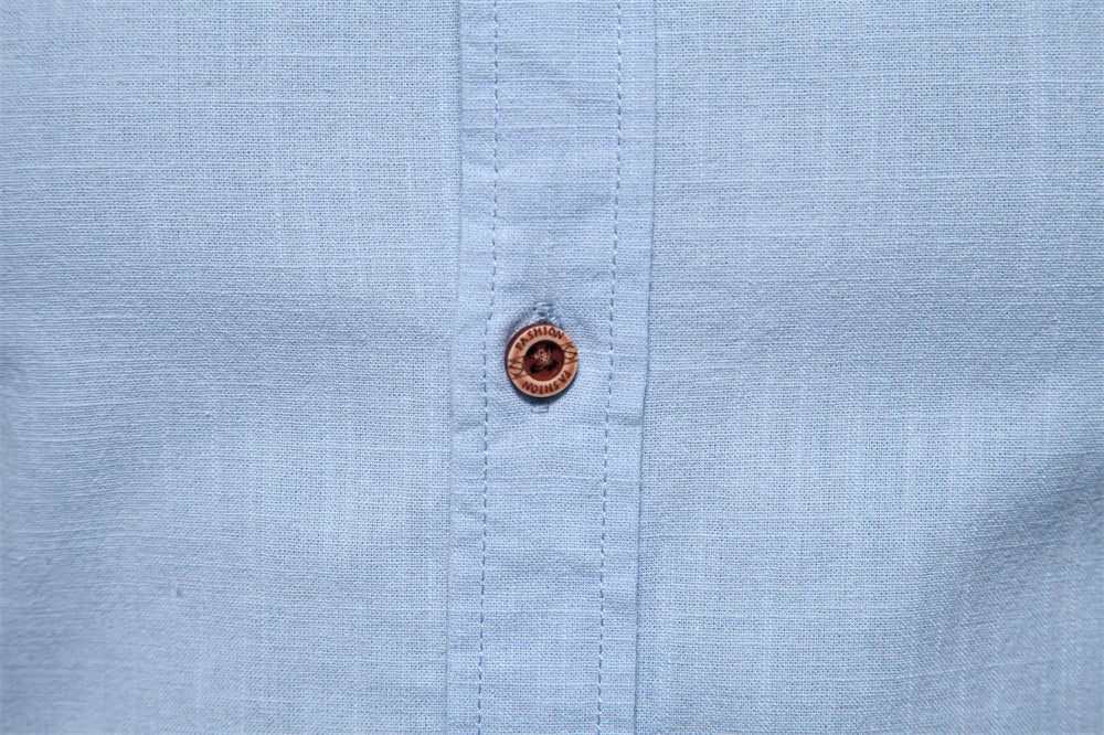 2025 New 100% Cotton Linen Shirt Men Embroidery Brand Shirts Tops High Quality Long Sleeve Button Down Casual Blouses