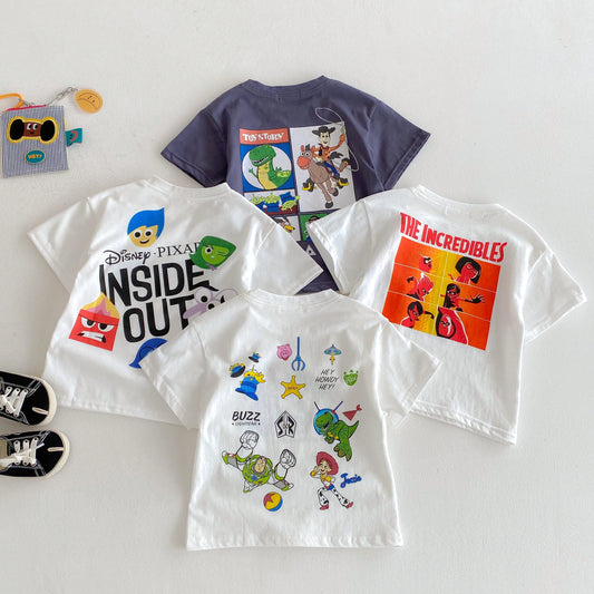 Kids T Shirts Toy Srory Casual T-shirts Children Boy Streetwear Cotton Summer Tops Tee Shirt Toddler Boy Girl Clothes