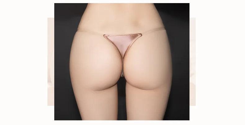 Sexy Erotic Transparent Thong Panties Thin Elastic Low Waisted Women's Underwear Allure G-String Shiny Lingerie Ladies Thongs