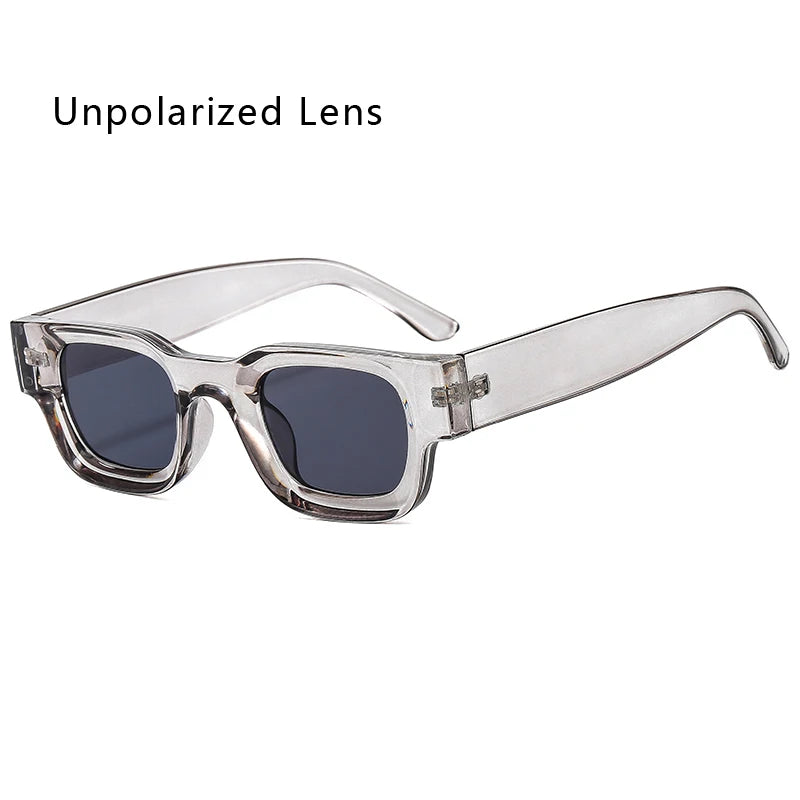 Small Rectangle Polarized Sunglasses Women Fashion Retro Brand Square Sun Glasses Men Classic Vintage Black Punk Shades UV400