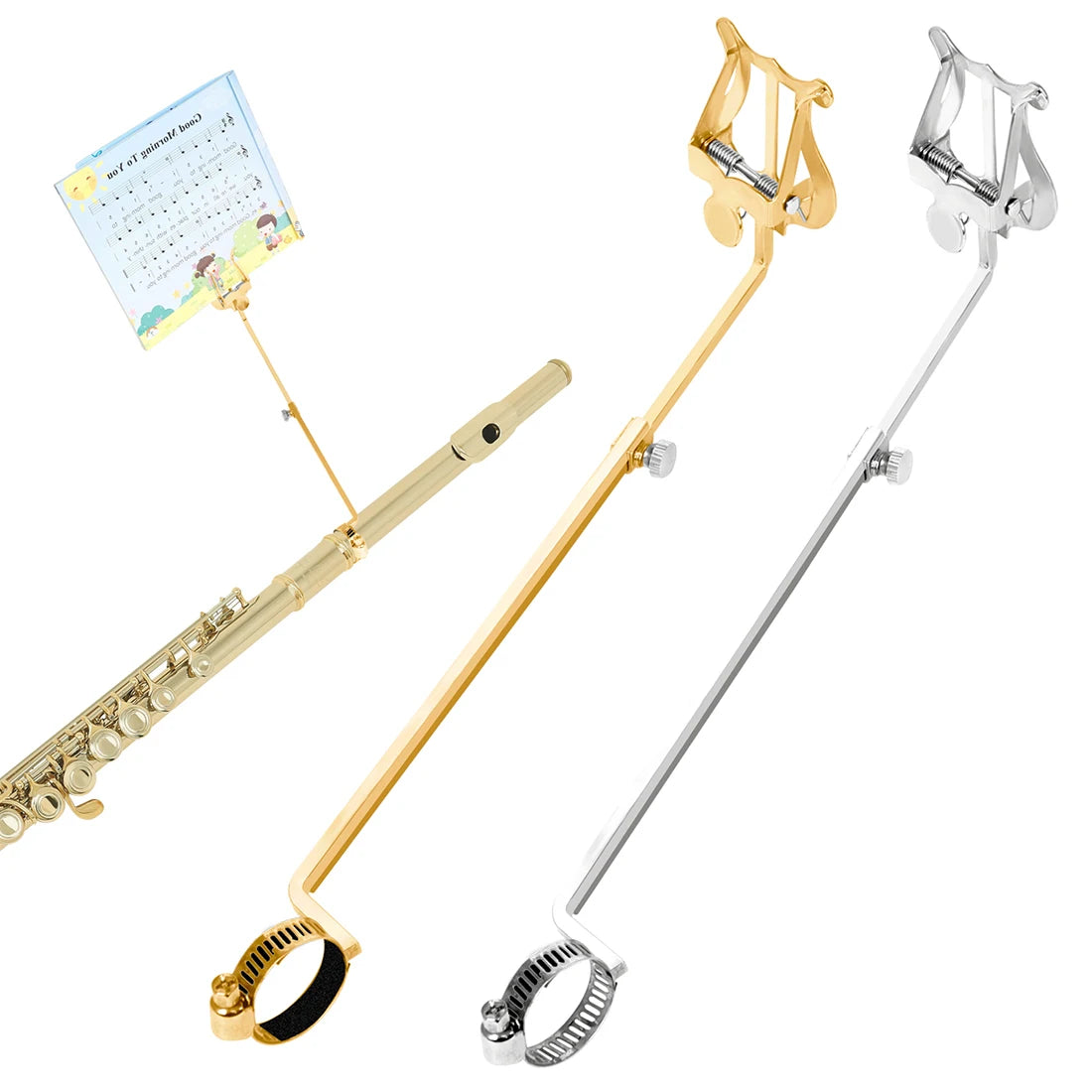 Music Stand Clarinet /Trumpet /Flute /Alto Saxophone  Portable Marching Sheet Music Stands Musical Instruments Accessories