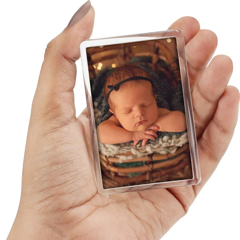 12/20/40pcs Pack Magnetic Photo Frames Suitable for Refrigerator-Mini Magnetic Picture Frames with Hold,Blank Plastic Frames