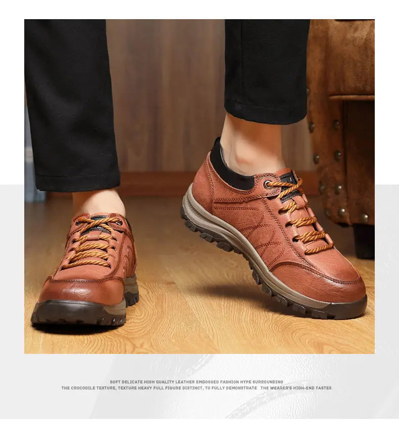 men's Outdoor leisure shoes mountaineering fashion sports shoes Anti slip lightweight shoes comfortable Men sneakers 2024 new