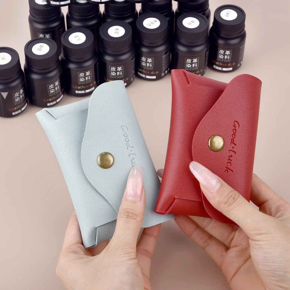 30ml Leather Dye Color Paint Handmade Leather Goods Carving Material Color Changing Dye Adjustable Diluted Alcohol Leather Dye