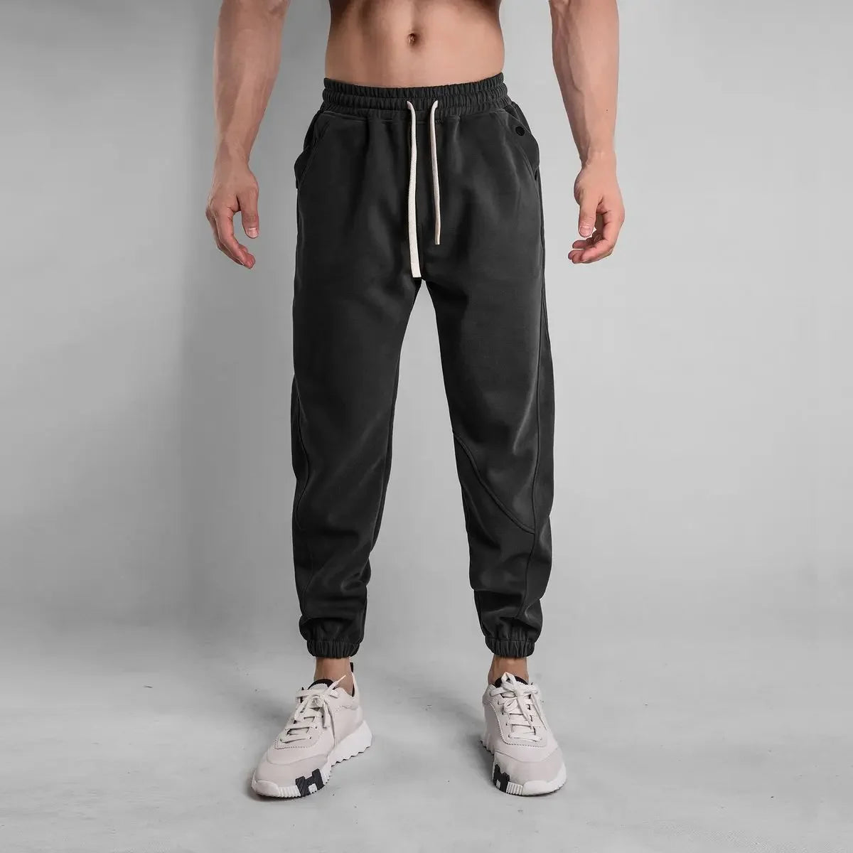 Man Sports Pants Harem Black Plain Sweatpants for Men Korean Popular Clothes Adult Sweat-shirt Trousers Tracksuit Bottoms Luxury