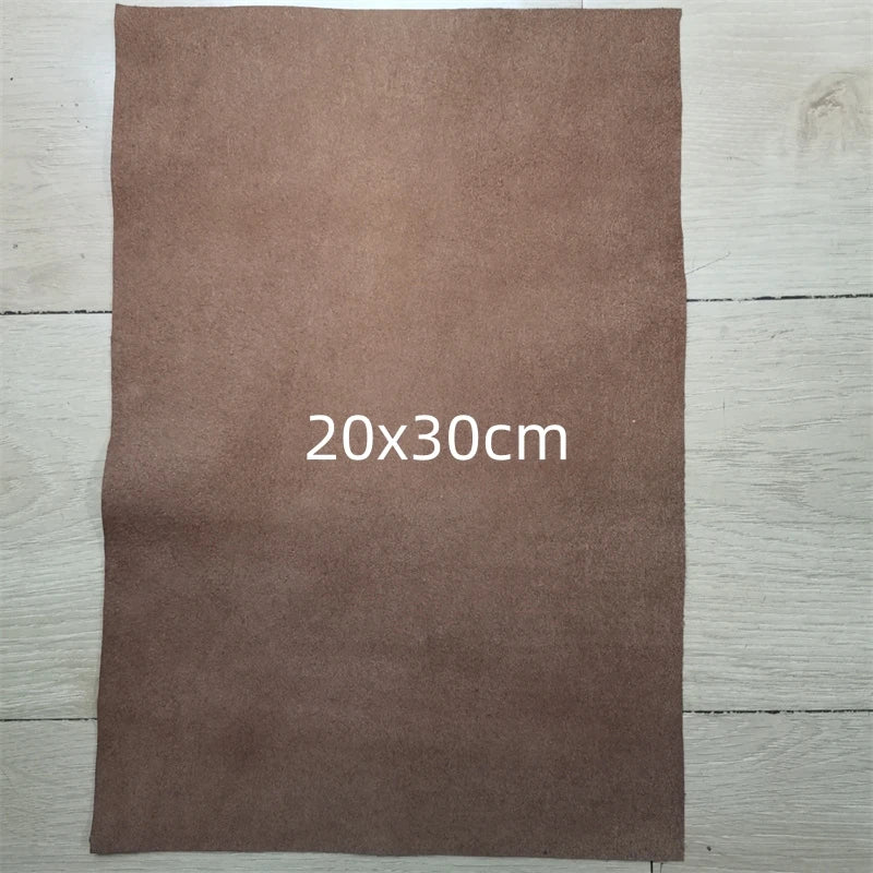 1mm Brown Black Sheep Suede .Top Leather.Real Leather Fabric.Handmade DIY For Clothes Inside.Package Edge.Whole Sheepskin