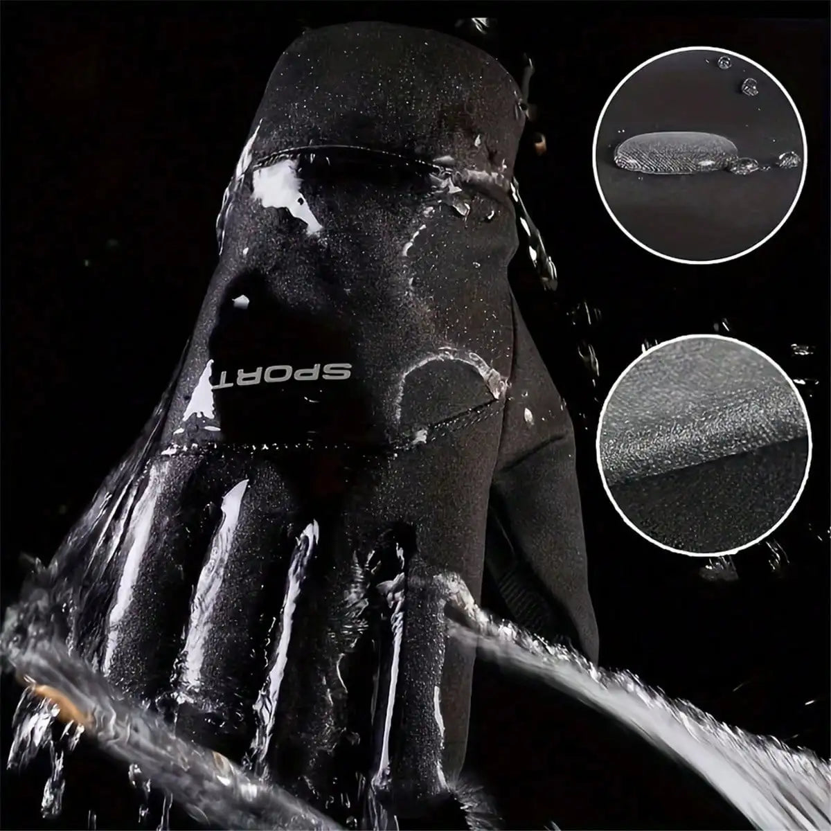 Outdoor hiking and camping gloves for hand warmers, suitable for sports, cycling, skiing, and touch screen waterproof gloves