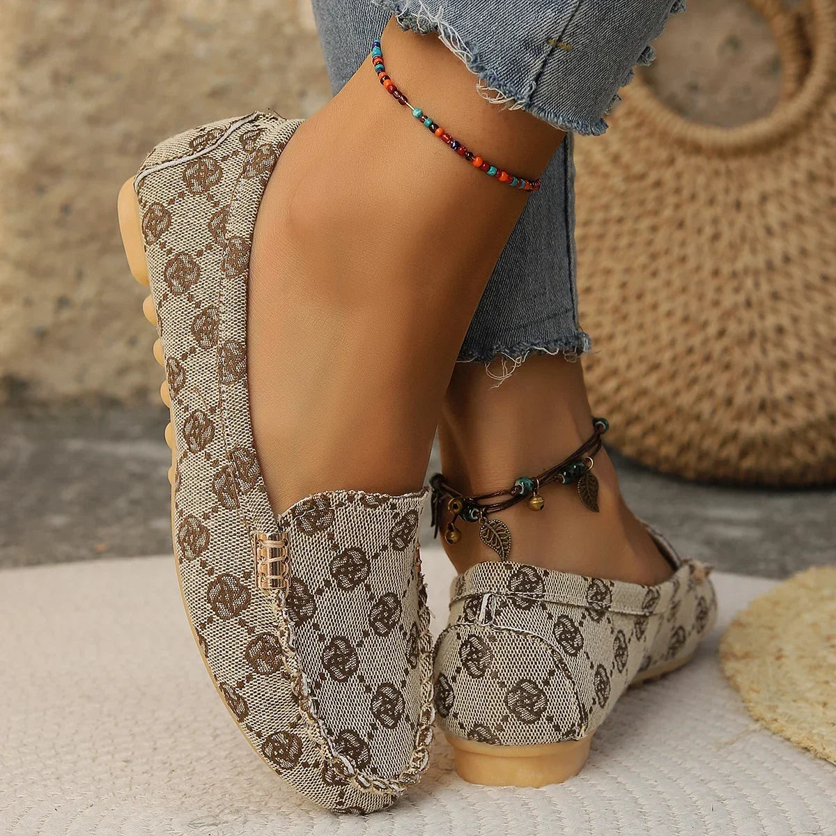 Women Flats Spring Autumn Wear-resisting Loafers Casual Fashion Single Shoes Non-slip Soft Flat Sneakers Women Zapatos De Mujer