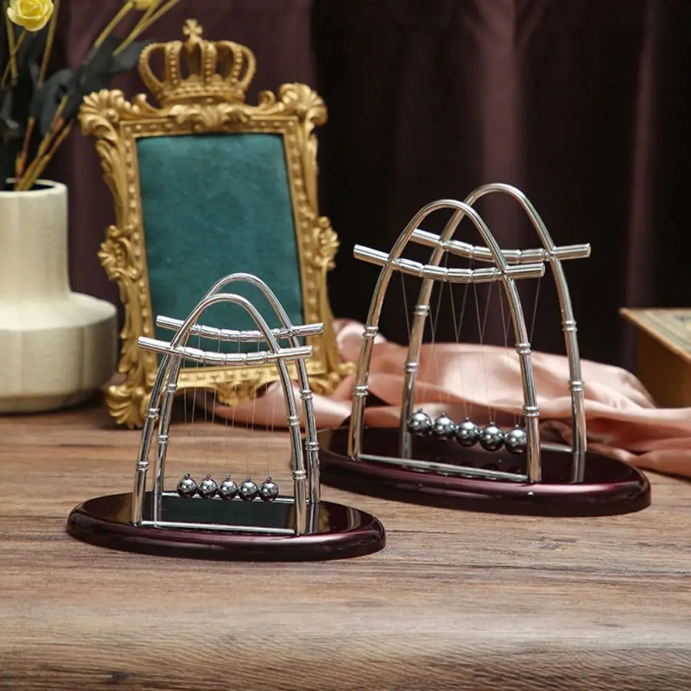 Physics Science Pendulum Cradle Decor Perpetual Motion Home Decoration Metal Pendulum Ball Fun Development Educational