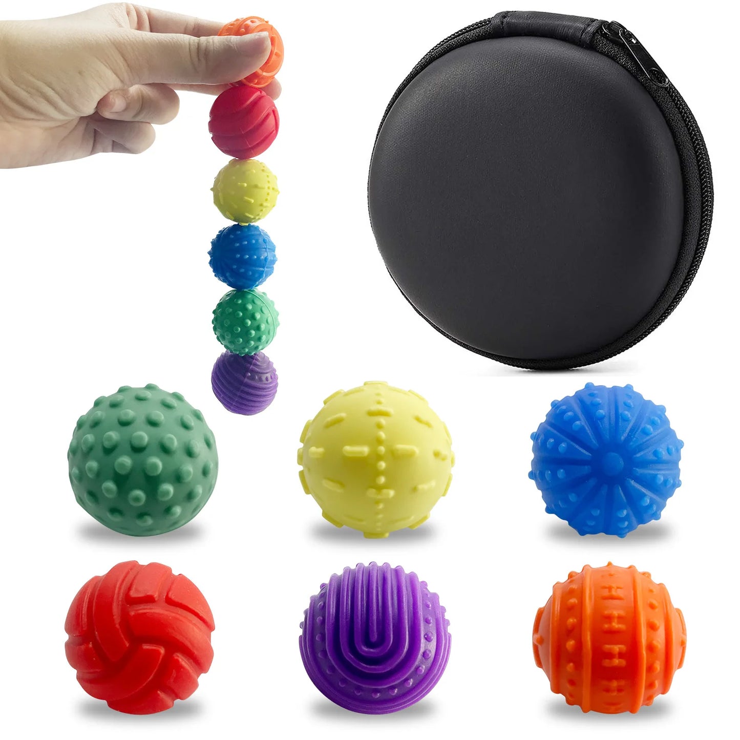 Silicone Magnetic Sensory Balls Fidget Toy Worry Balls Autism Calming Fidgeting Toy Kid Adults Anxiety Relief Stress Sensory Toy