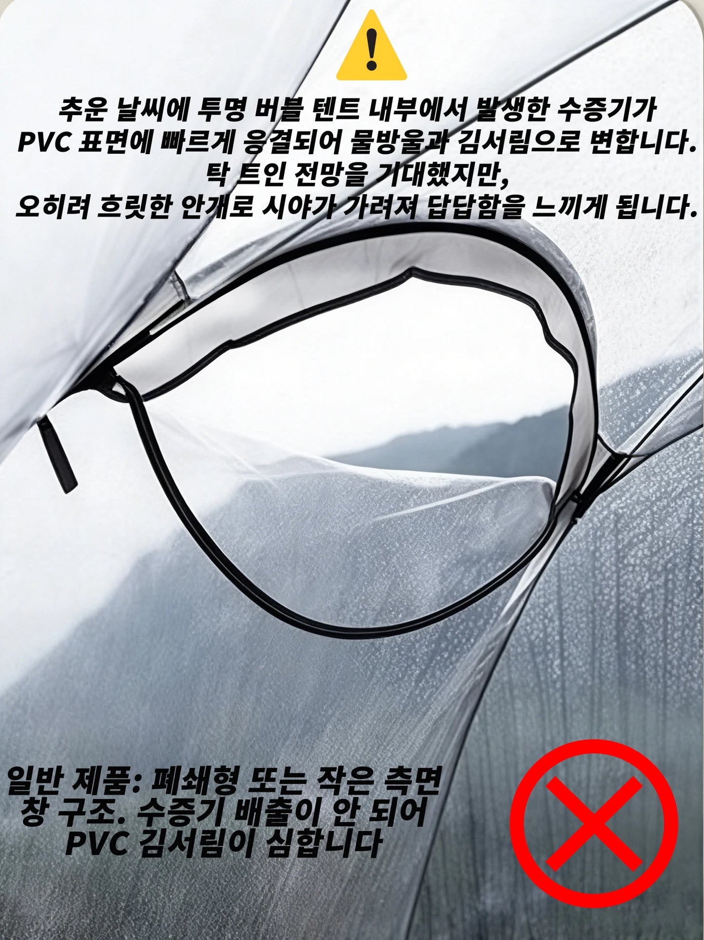 4-6 Person Transparent Tent with Breathable Top Cover Winter Outdoor Camping Windproof Gazebo Large PVC Bubble Tent Family Party