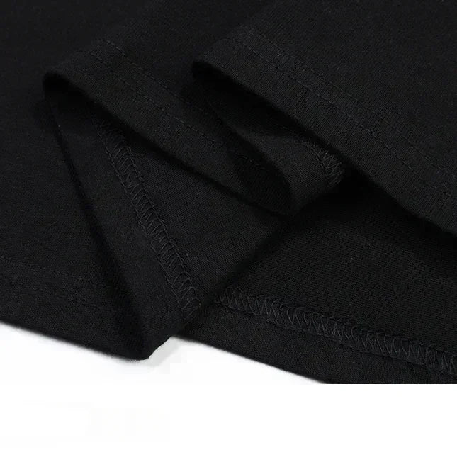 2025 Summer 100% Pure Cotton Printed Design Short Sleeved T-shirt with A Sense of Luxury for Men and Women Ins Upper Garment