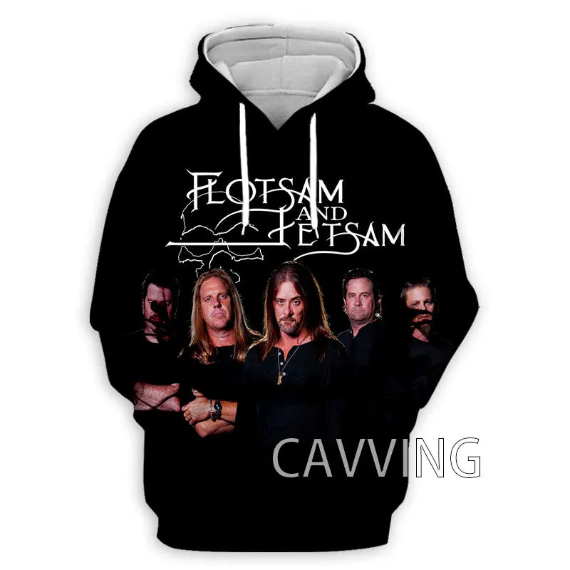 New Fashion Women/Men's 3D Print  Flotsam and Jetsam Rock  Hoodies Hooded Sweatshirts Harajuku Hoodie Sweatshirts Tops Clothing