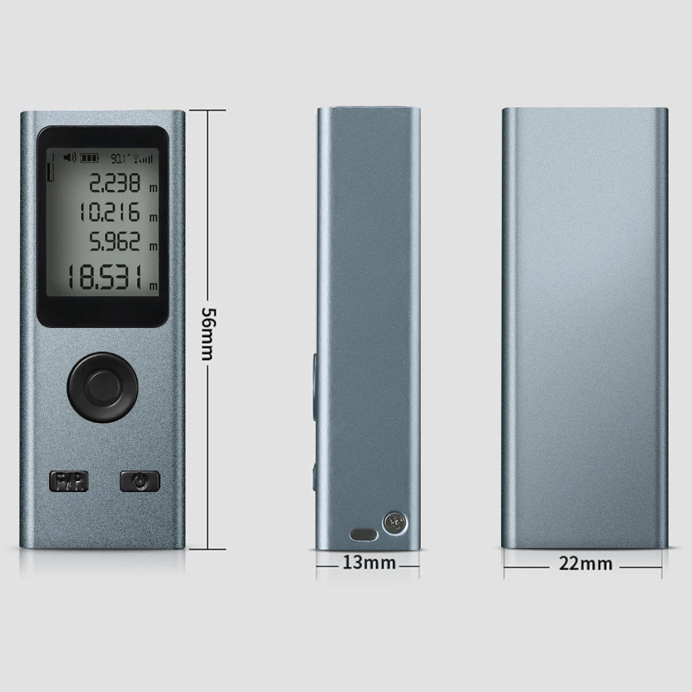 Laser Distance Meter 25M 30M 40M 50M 60M Laser Rangefinder USB Charging Multifunction Trena Laser Range Finder Measuring Tool