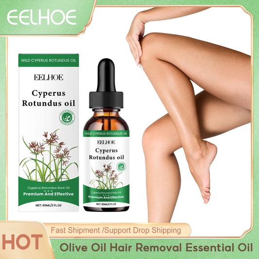 Pure Cyperus Rotundus Oil for Hair Removal Moisturize Smooth Intimate Armpit Leg Hair Growth Inhibitor Body Depilatory Serum