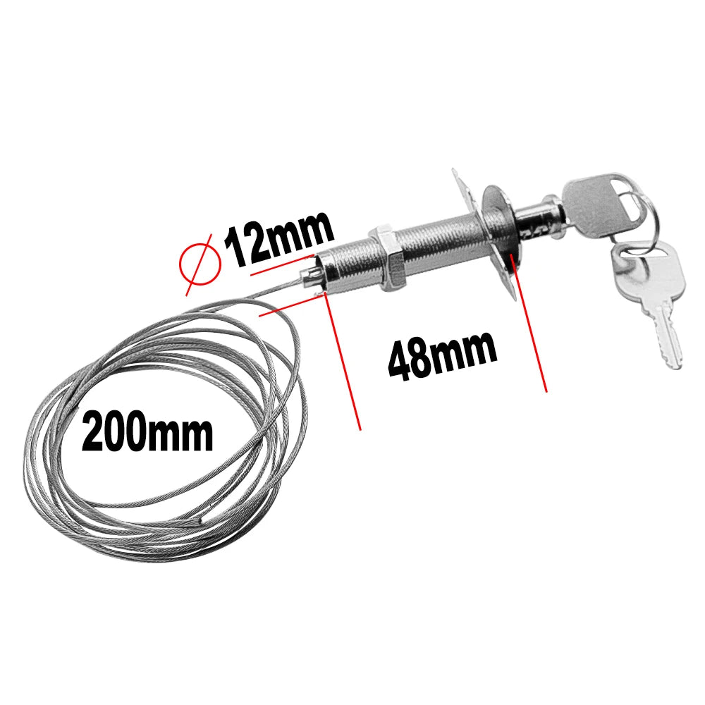 Garage door release key, garage door lock, emergency key release, release lock