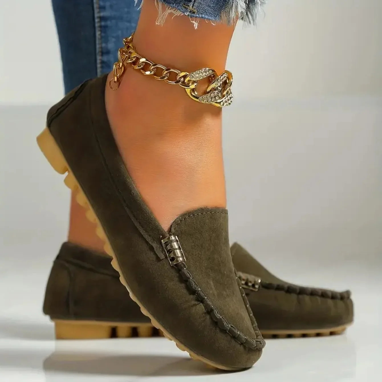 Women Flats Spring Autumn Wear-resisting Loafers Casual Fashion Single Shoes Non-slip Soft Flat Sneakers Women Zapatos De Mujer