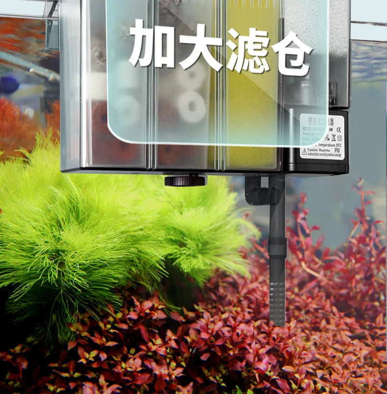 Powerful Aquarium External Filter Wall Mounted Fish Tank Filter Barrel Efficient Water Purification And Circulation System