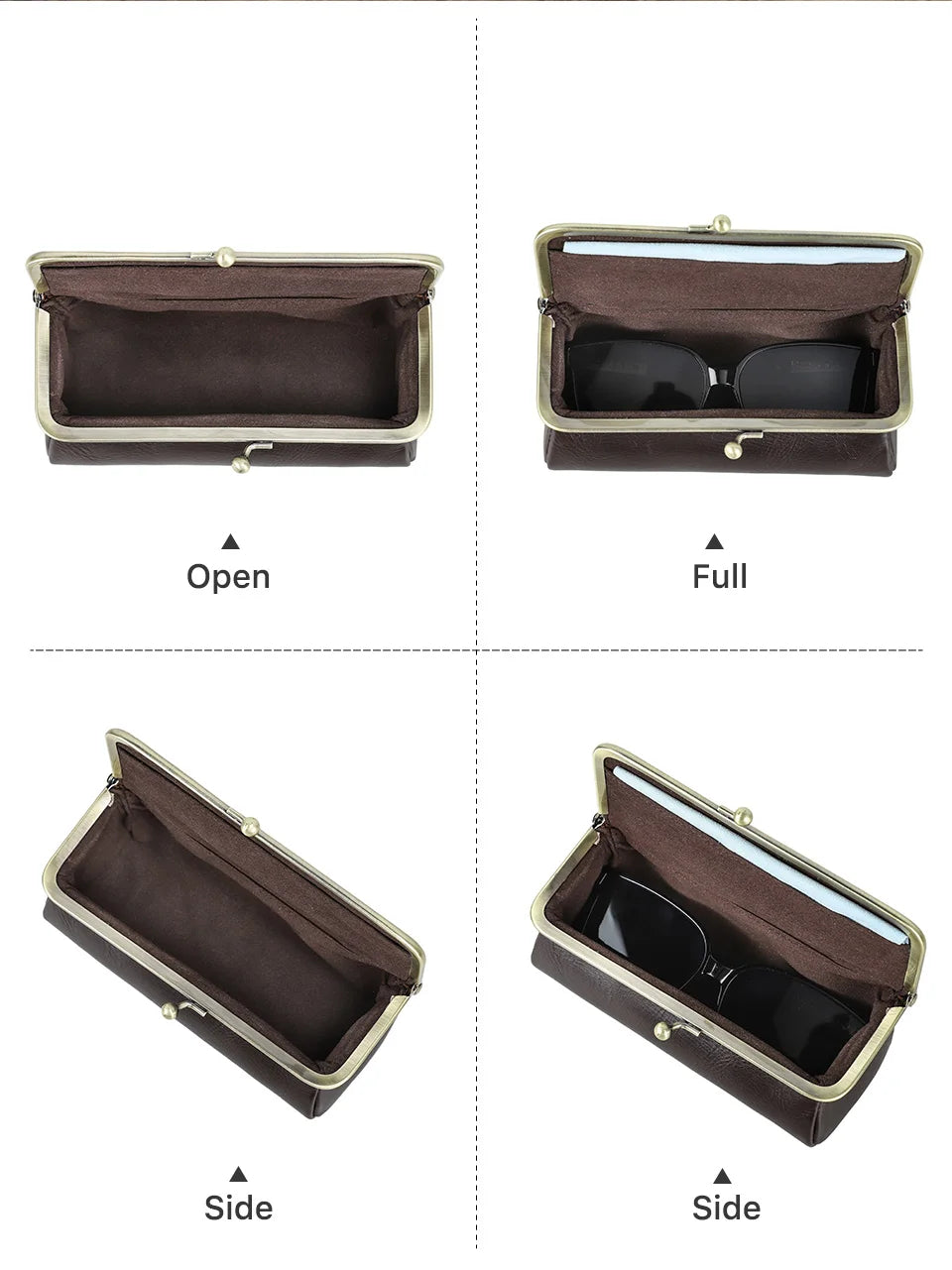 Genuine Leather Eye Glasses Bag for Eyeglass High Quality Handmade Glasses Case Box Sunglasses Protector Pouch