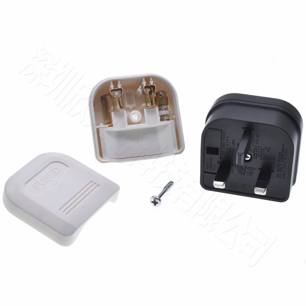 European EU 2Pin to UK 3Pin Power Socket Travel Plug Japan European EU to UK Travel Adapter Electrical Charger Adapter Converter