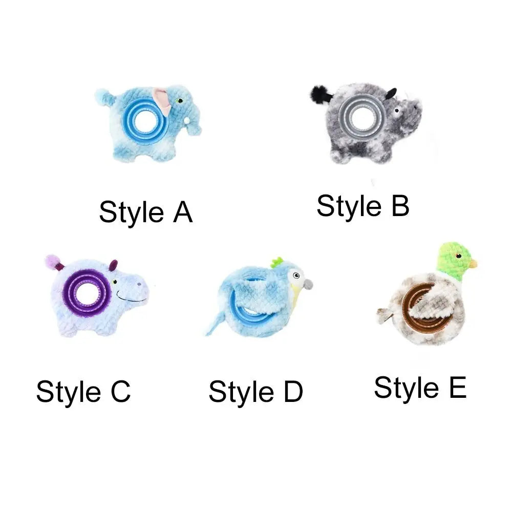 Pet Supplies Bite Resistant Dog Leaking Food Toy Animal Shape Wear-resistant Pet Training Toys Plush TPR Pet Sounds Toys Outdoor