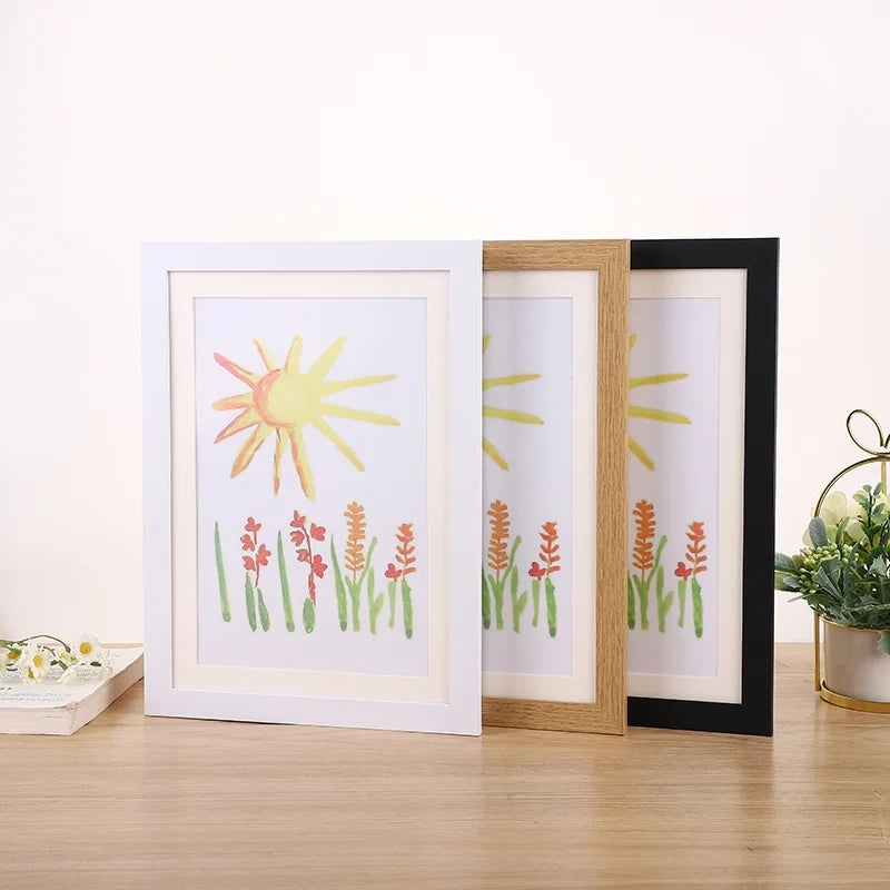 Kids Art Frames, Artwork Picture Frames Changeable, Front Opening Picture Display Frames Holds 100 A4 Pcs Versatile Wall Decor