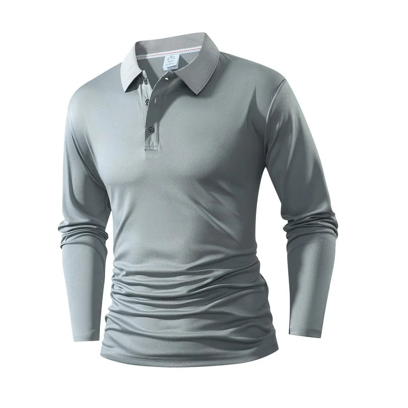 New Men's Loose Comfortable and Fashionable Polo Shirt Versatile in Spring Autumn Trends High-quality and Comfortable Top