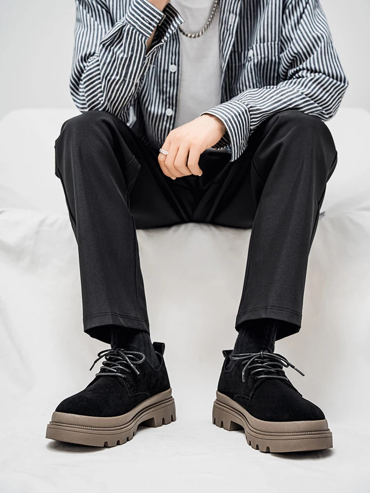 Men's Thick Soled Business Casual Shoes Are Fashionable Versatile and Simple Men's Formal Shoes