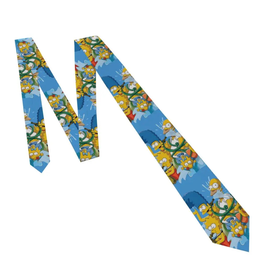 Personalized The S-Simpsones Homer Neck Ties Men Formal Silk Wedding Neckties