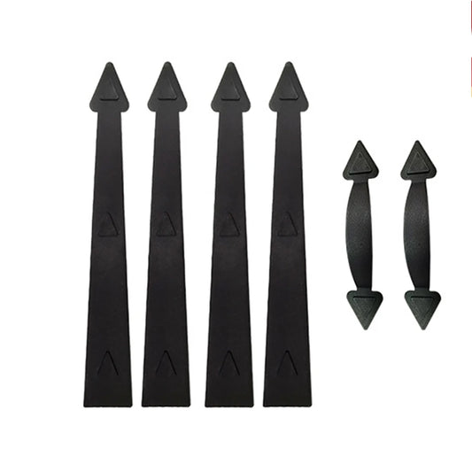 1 Set Garage Door Decorative Hardware No Drilling Magnetic Hinges and Handles Shed Barn Gate Doors Hinge Handle