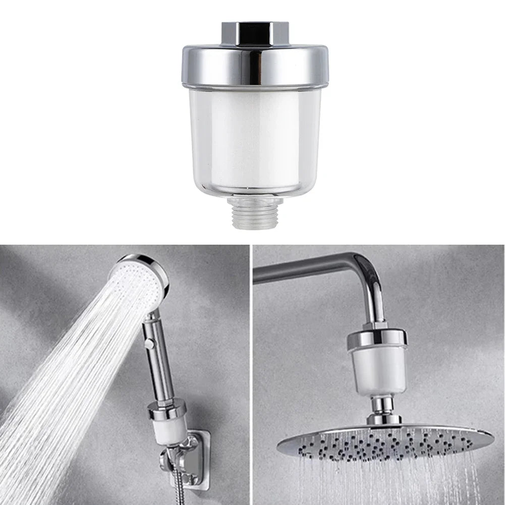 Showerhead Water Filter Universal Fit Bath Filter Removes Chlorine and Impurities Improves Water Quality for Shower