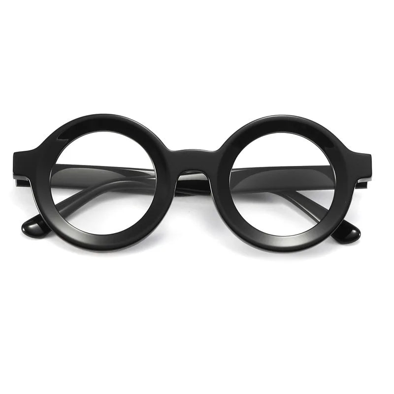 F·DRACON Plate Glasses Frames Retro Round Men And Women Frames Light Luxury Quality Optical Prescription Glasses Frames 23103