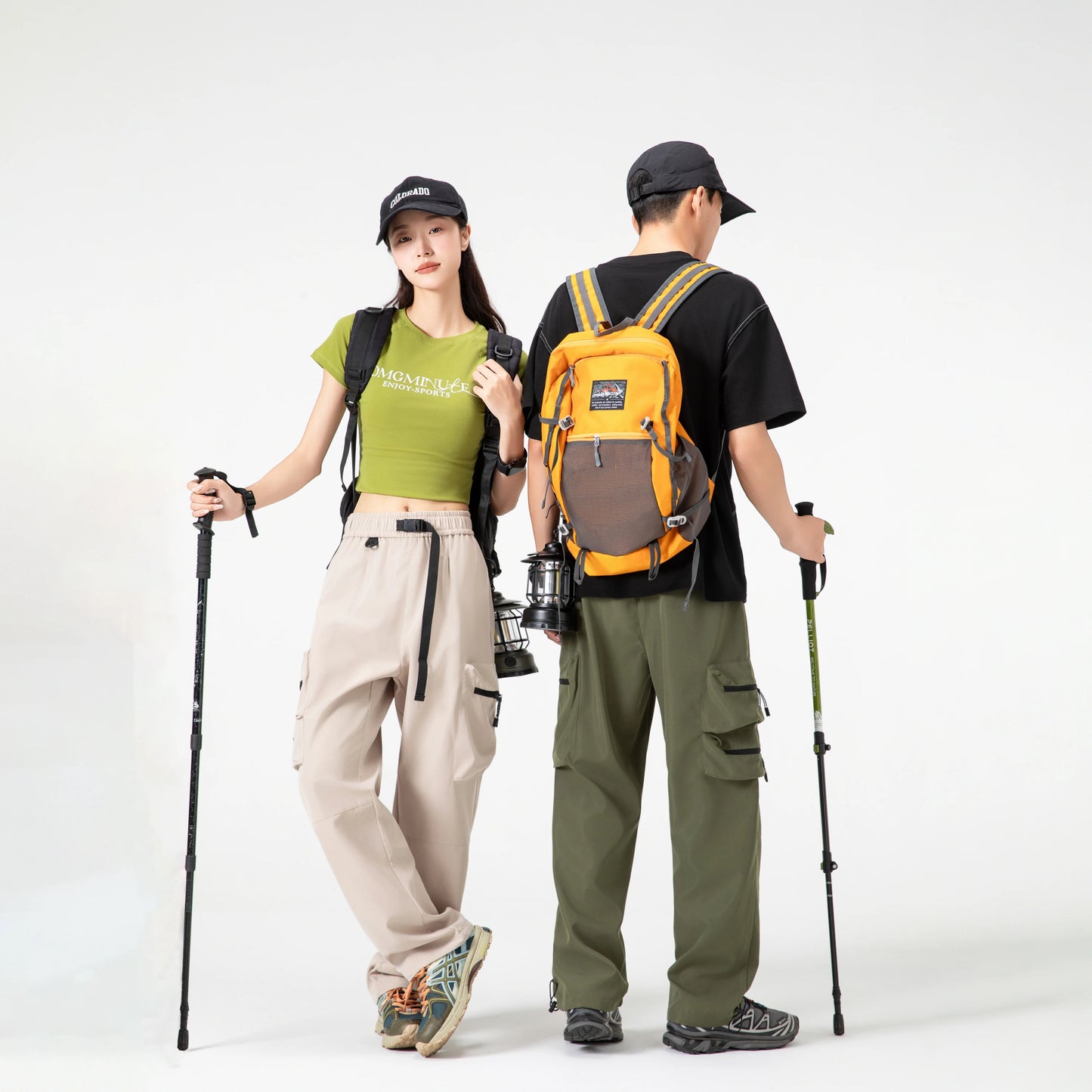 Men's high-end pants, trendy and versatile, cool and stylish teenage down pants, American straight-leg casual workwear pants