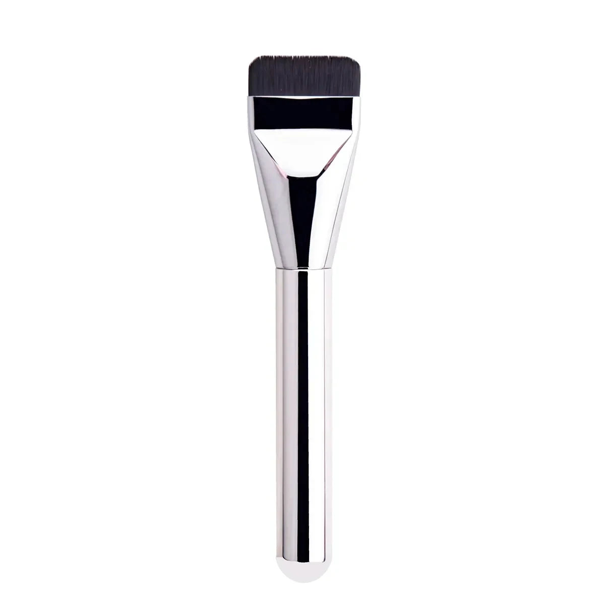 1PCS Ultra Thin Crescent Foundation Brush Lightweight Face Contour Brush Black Handle Contour Brush Mixed Foundation Cream Tool