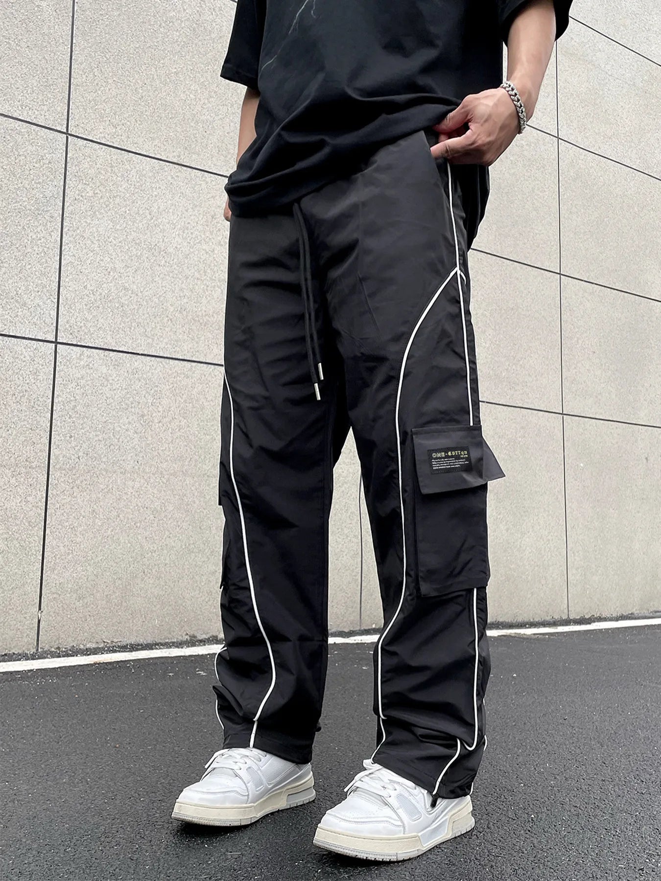 European and American Workwear Pants Men Summer New American Trendy Brand Fashion Loose Fit Casual Trousers
