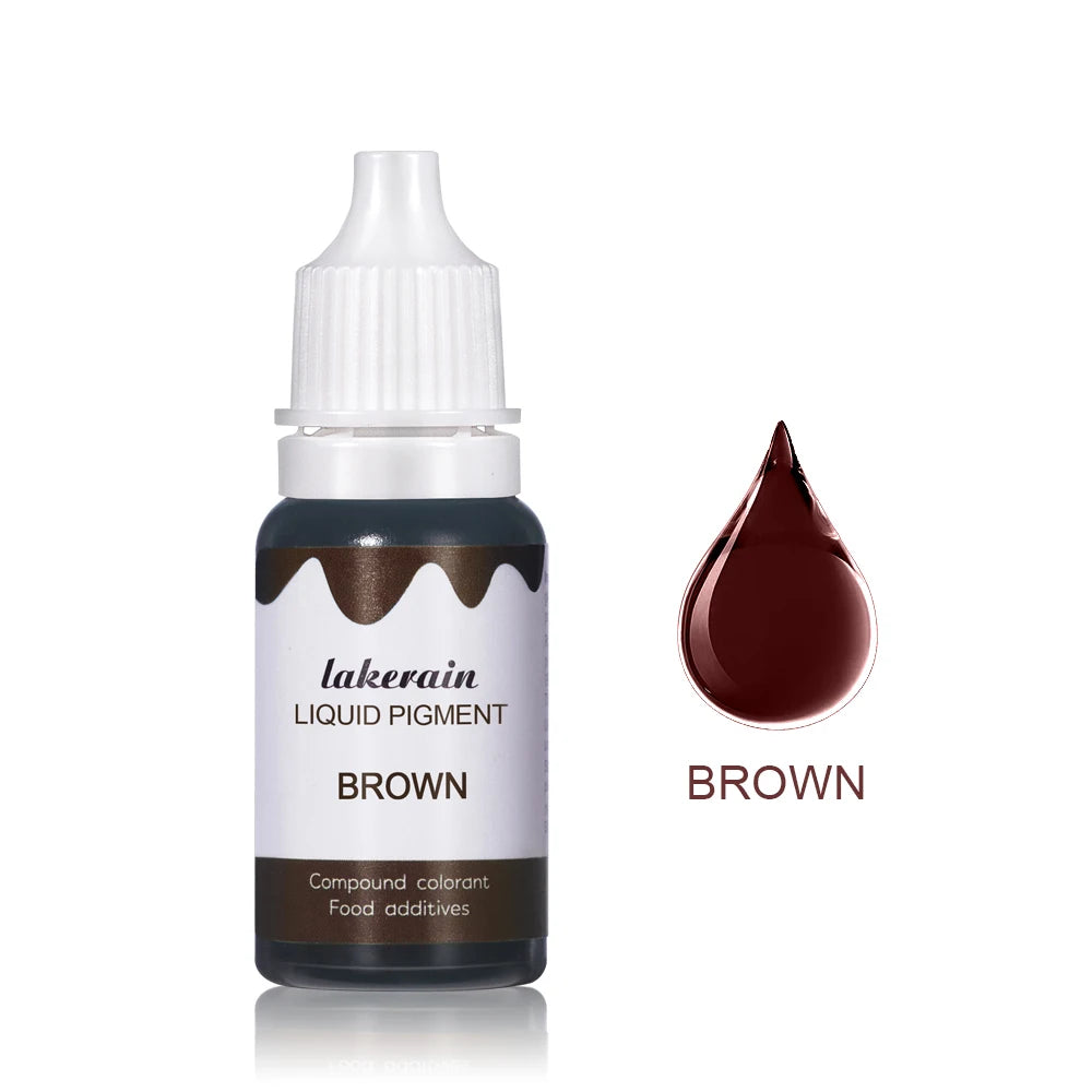 Liquid Pigment Diy Homemade Lipstick Dyes Making Coloring Safe Colorants for DIY Lip Gloss Candle Soap Making Water Oil Dual Use
