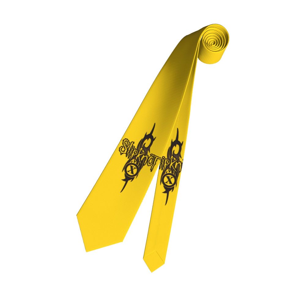 Slipknots Neckties Men's Customized Silk Heavy Metal Rock Music Gift Neck Tie for Office