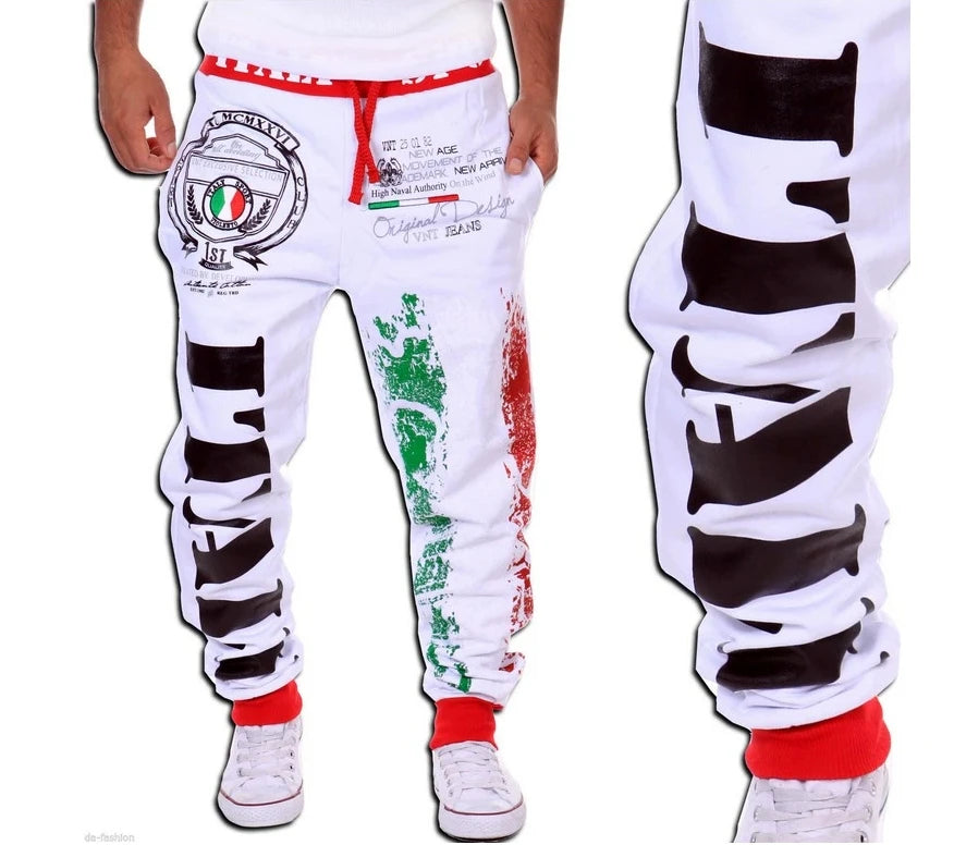 Men's Pants Weatpants Hip Hop Joggers Cargo Pants Men Casual Pants Fashion Printing Trousers Streetwear Pantalones Hombre K201
