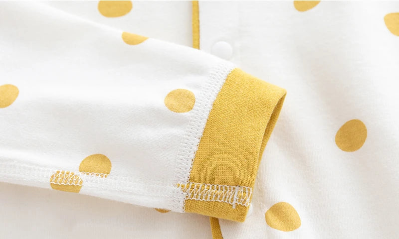 Baby One-piece Clothes Long-sleeved Cotton Newborn Pajamas Rompers Baby Air-conditioned Clothes Spring and Autumn