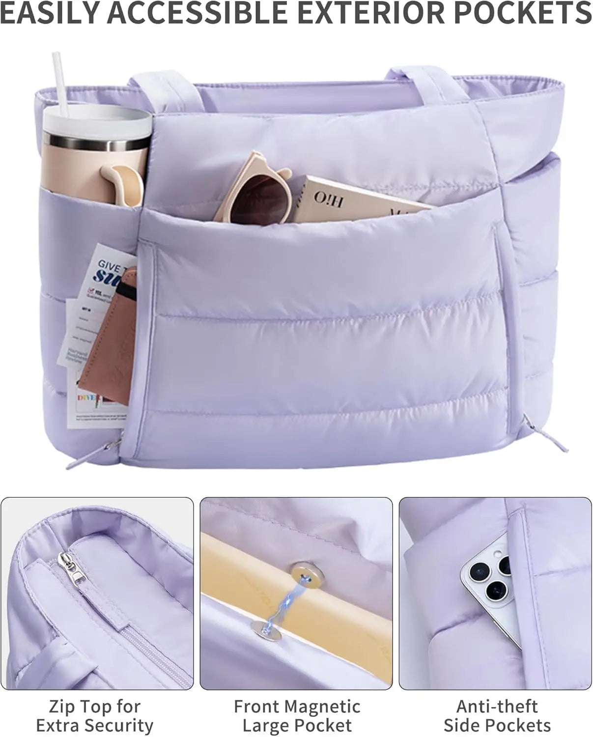 Women Tote bag large-capacity shoulder bag multi-functional travel toiletry makeup bag