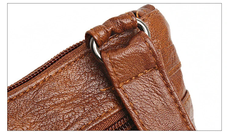 Ladies' soft leather shoulder bag, mobile phone bag, layered bag, mailman, one shoulder luxury designer, ladies' handbag, wallet
