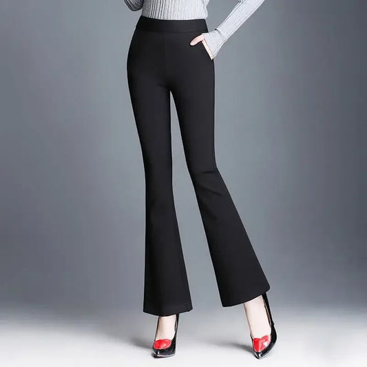 Pants for Women New In Korean Fashion Spring Autumn Woman Trousers Vintage Trends 2025 Casual Xxl Comfortable Stretch Elastic G