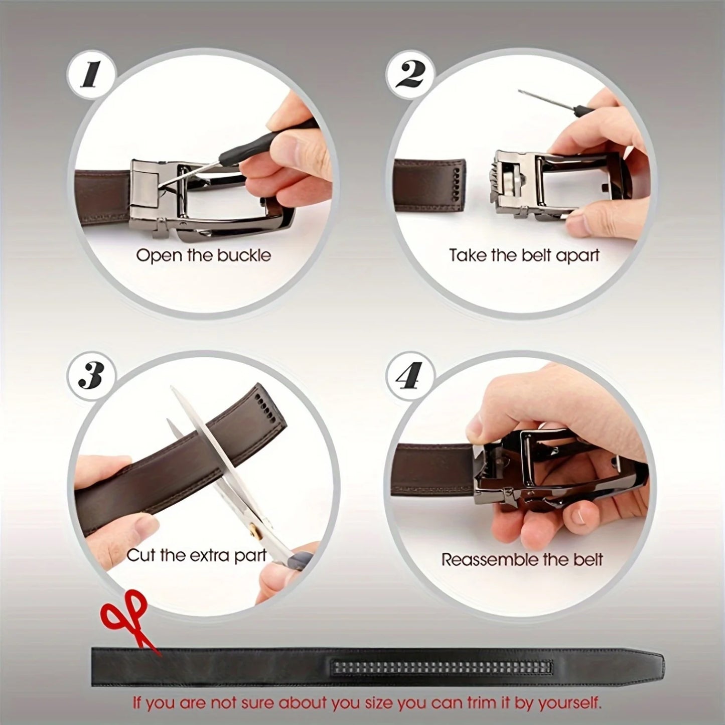 Men Genuine Leather Belt with Automatic Buckle Durable, Stylish, Versatile for Business Casual Wear, Black Casual Belt for Men