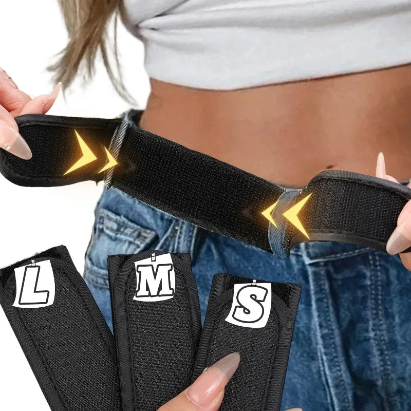 Buckle Free Waist Belts for Women Men Touch Fastener Ultra-soft No Buckle Elastic Belt Jeans Pants Waistband Apparel Accessories