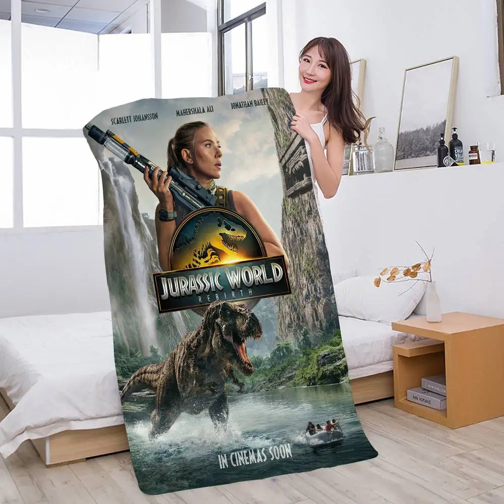 Jurassic World Rebirth movie Cartoon Beach Towel Cute Kawaii Room Decor Bath Girls Children Hand Towels For Bathroom Shower