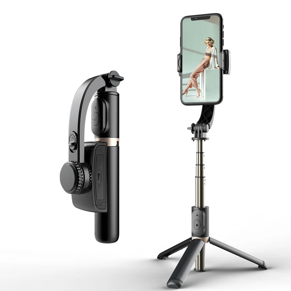 Gimbal Stabilizer for Smartphone,Selfie Stick Tripod with Remote Control Auto Balance 360° Rotation Phone Gimbal for Selfies