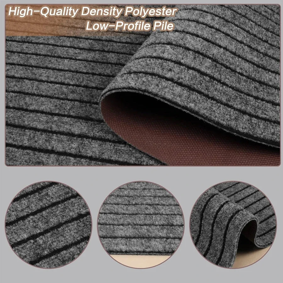 Striped Carpet Classic Door Carpet Kitchen Floor Mat, Closely Attached To The Ground, Anti Slip and Anti Fouling,strong Adhesion