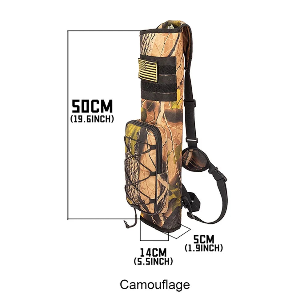 Archery Arrow Quiver Holder Adjustable Waist Hanged Carry Bag Arrow Holder for Arrows Bow Hunting and Target Practicing