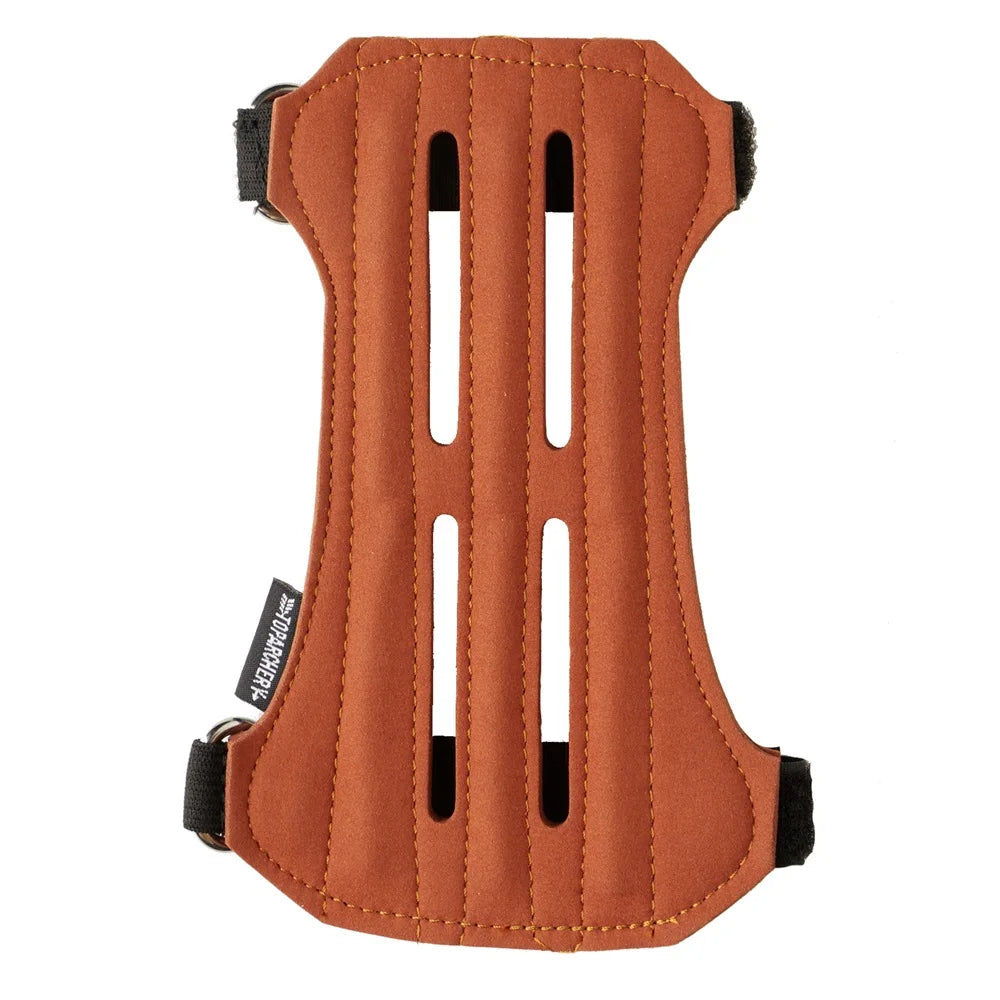 Archery Arm Finger Guard Leather Handguard Protector Adult 3 Finger Glove Left Right Hunting Shooting Safety Anti Slip Protect